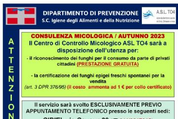 Consulenza Micologica autunno 2023